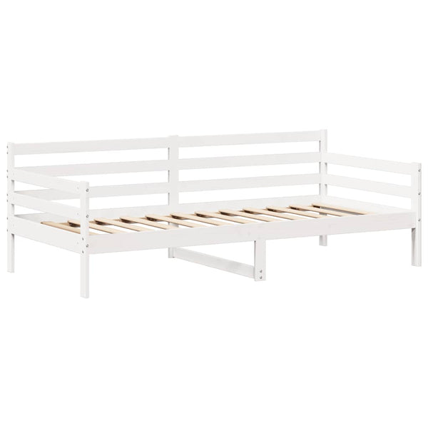 vidaXL Day Bed with Roof White 80x200 cm Solid Pine Wood