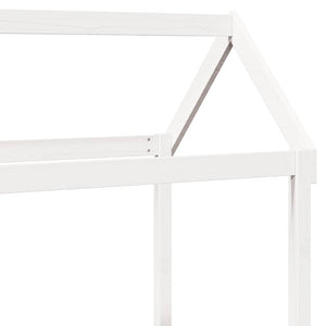 vidaXL Day Bed with Roof White 80x200 cm Solid Pine Wood