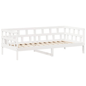 vidaXL Day Bed Set with Roof White 80x200 cm Solid Pine Wood