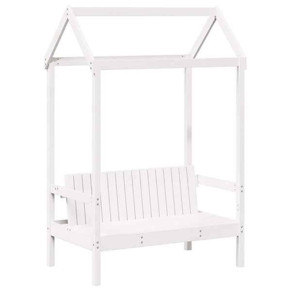 vidaXL Day Bed Set with Roof White 80x200 cm Solid Pine Wood