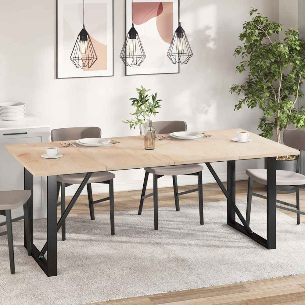 Massivholz Tischplatten Kiefer 100x50 cm, 4er Set