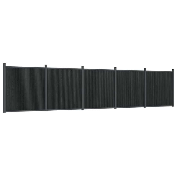 vidaXL Fence Panel Grey 872x186 cm WPC