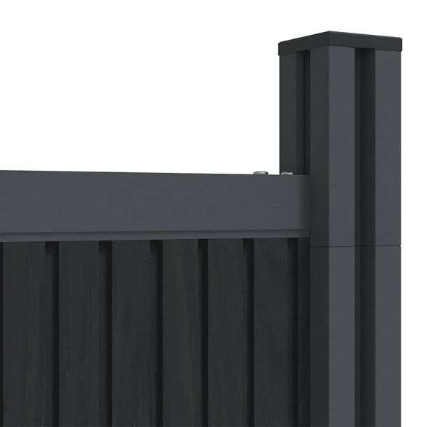 vidaXL Fence Panel Grey 872x186 cm WPC