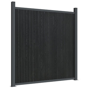 vidaXL Fence Panel Grey 1045x186 cm WPC