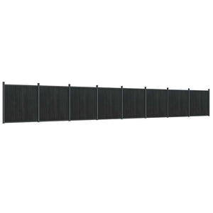vidaXL Fence Panel Grey 1391x186 cm WPC