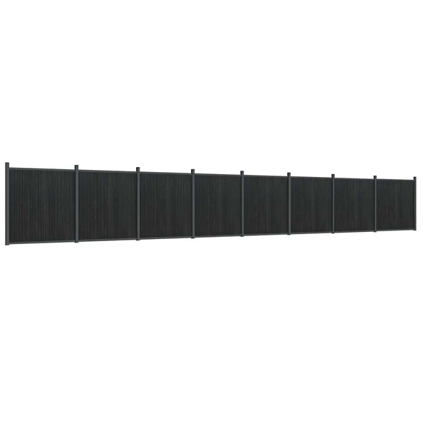 vidaXL Fence Panel Grey 1391x186 cm WPC