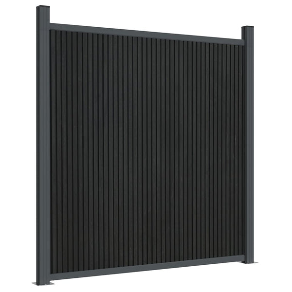vidaXL Fence Panel Grey 1564x186 cm WPC