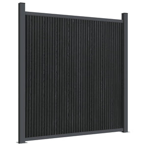 vidaXL Fence Panel Grey 1564x186 cm WPC