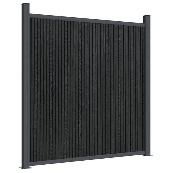 vidaXL Fence Panel Grey 1564x186 cm WPC