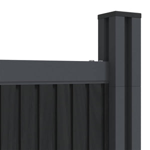 vidaXL Fence Panel Grey 1564x186 cm WPC
