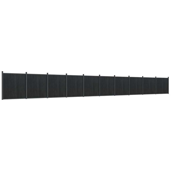 vidaXL Fence Panel Grey 1737x186 cm WPC