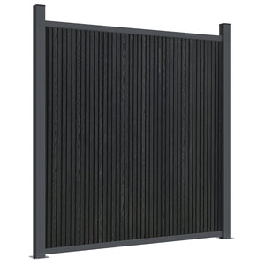 vidaXL Fence Panel Grey 1737x186 cm WPC