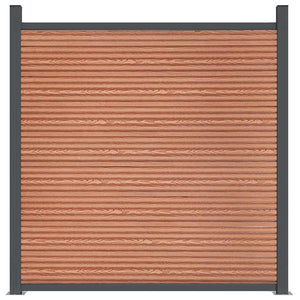 vidaXL Fence Panel Brown 353x186 cm WPC