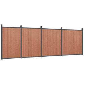 vidaXL Fence Panel Brown 699x186 cm WPC