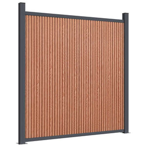 vidaXL Fence Panel Brown 699x186 cm WPC