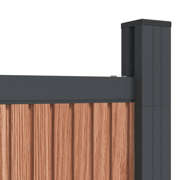 vidaXL Fence Panel Brown 699x186 cm WPC