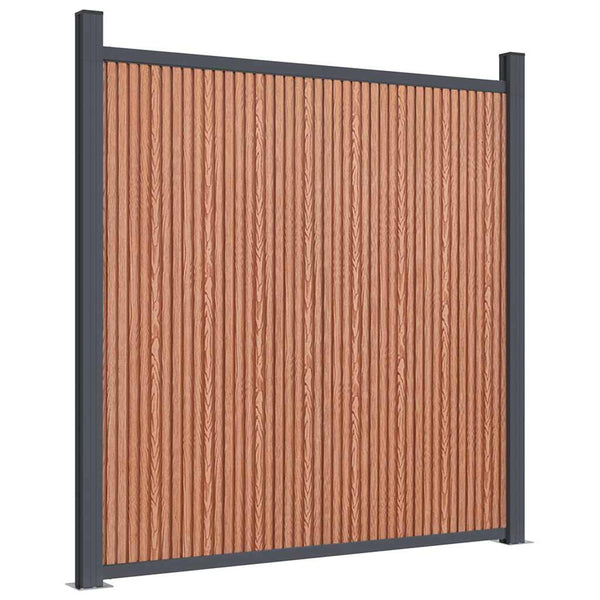 vidaXL Fence Panel Brown 872x186 cm WPC