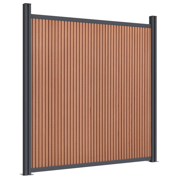 vidaXL Fence Panel Brown 1391x186 cm WPC