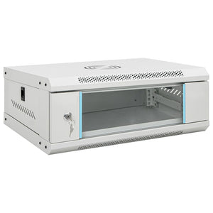 vidaXL 4U Wall Mount Network Cabinet 19" IP20 53x40x21 cm