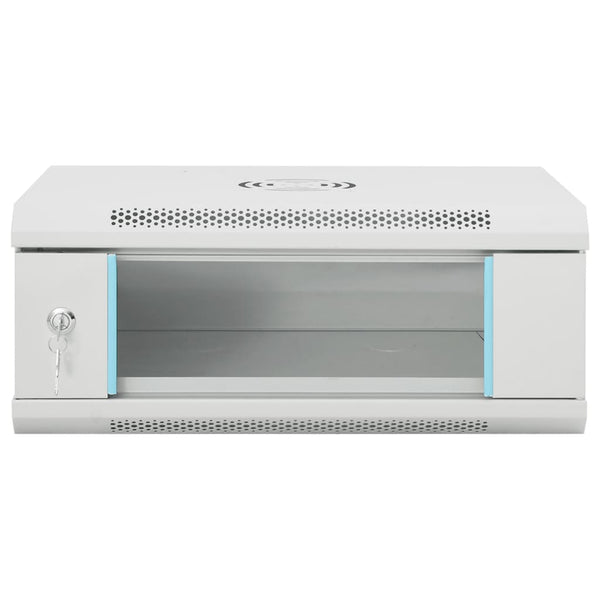 vidaXL 4U Wall Mount Network Cabinet 19" IP20 53x40x21 cm