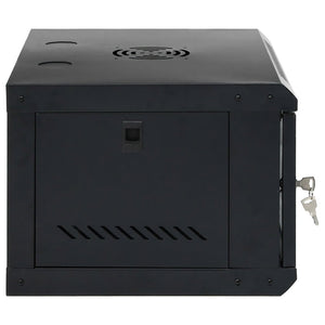 vidaXL 6U Wall-Mounted Network Cabinet 19" IP20 53x40x30 cm