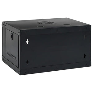 vidaXL 6U Wall-Mounted Network Cabinet 19" IP20 53x40x30 cm
