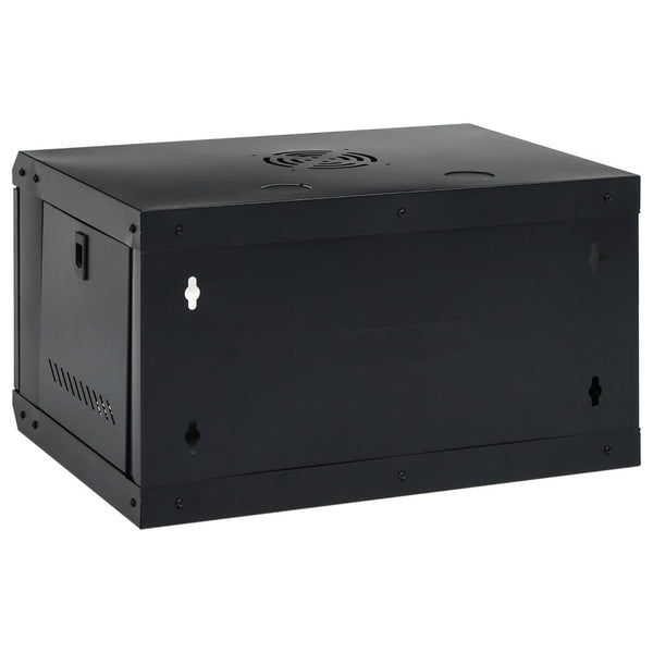 vidaXL 6U Wall-Mounted Network Cabinet 19" IP20 53x40x30 cm