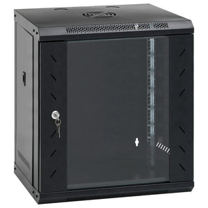 vidaXL 12U Wall Mount Network Cabinet 19" IP20 53x40x60 cm