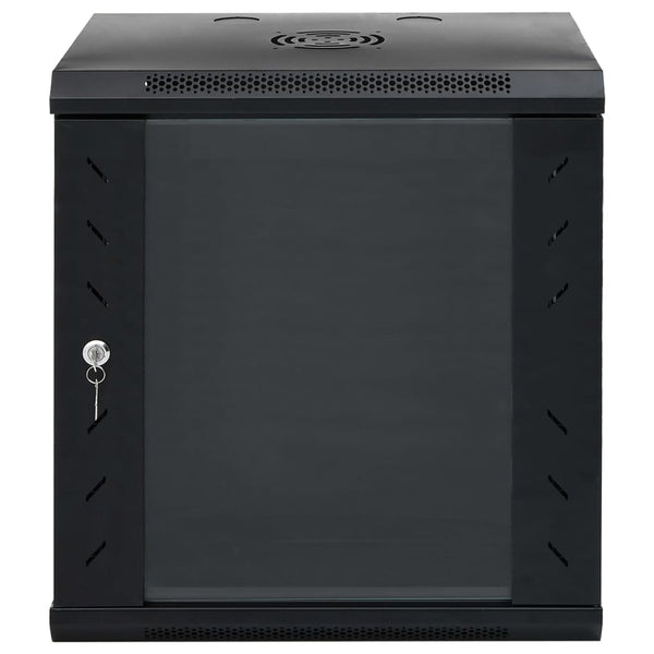 vidaXL 12U Wall Mount Network Cabinet 19" IP20 53x40x60 cm