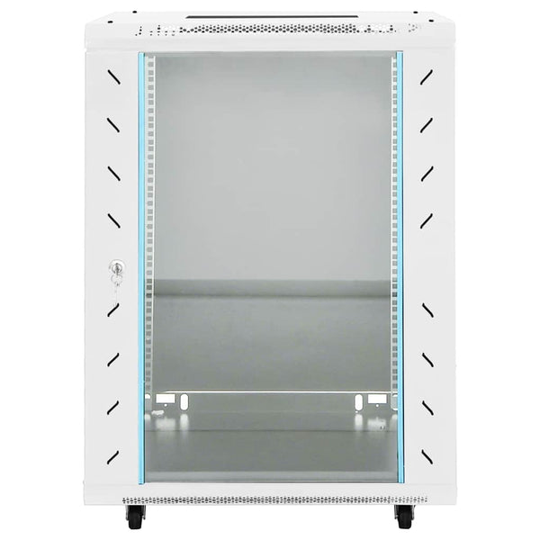 vidaXL 15U Network Cabinet on Wheels 19" IP20 60x45x86 cm