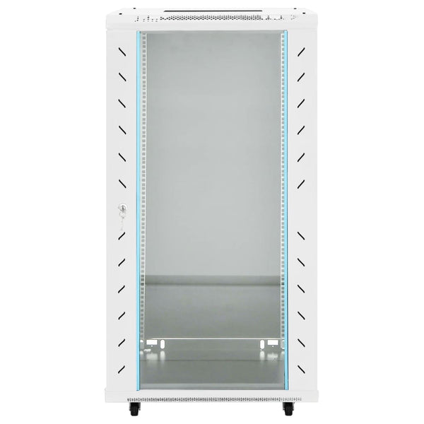 vidaXL 22U Network Cabinet on Wheels 19" IP20 60x60x120 cm