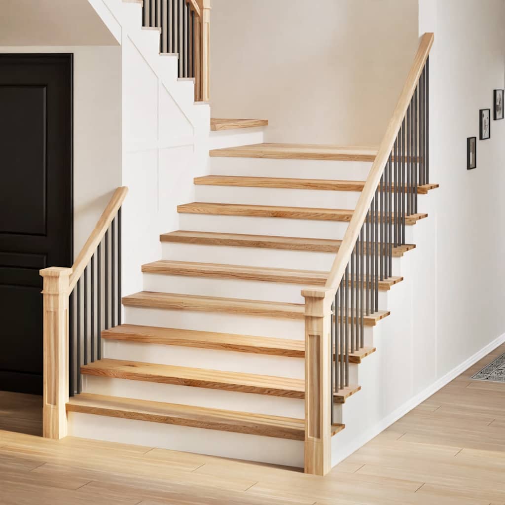 vidaXL Stair Treads 8 pcs. Untreated 120x30x2 cm Solid Oak