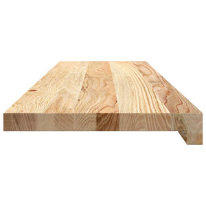vidaXL Stair Treads 12 pcs. Untreated 90x25x2 cm Solid Oak