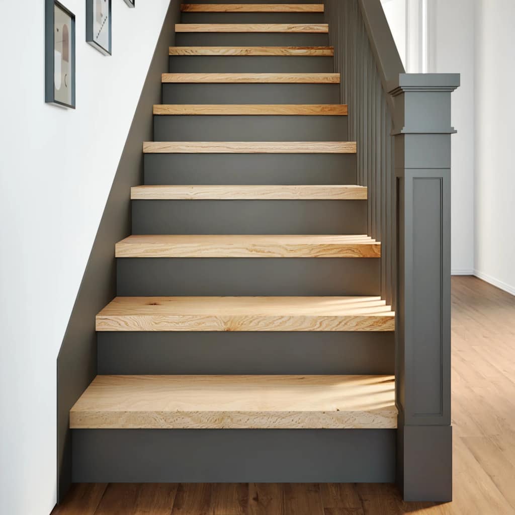 vidaXL Stair Treads 12 pcs. Untreated 70x30x2 cm Solid Oak