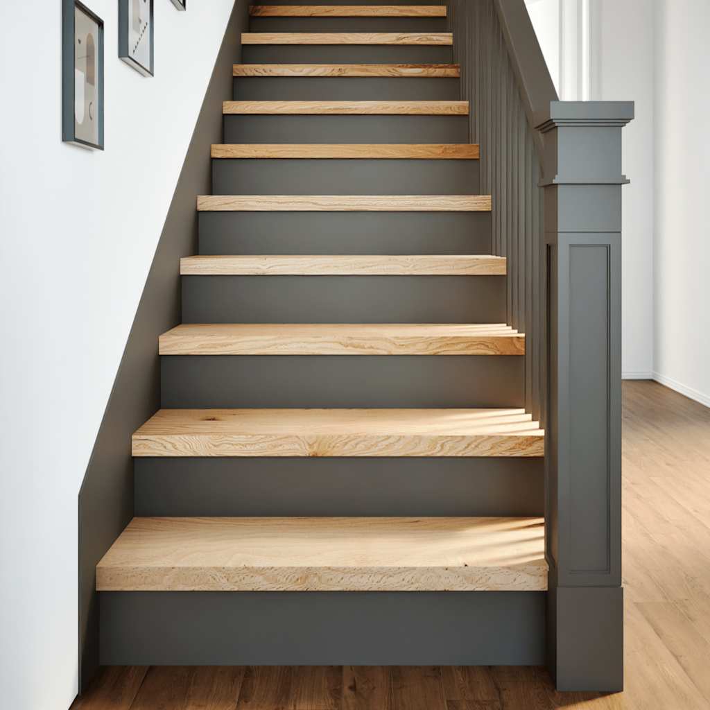 vidaXL Stair Treads 16 pcs. Untreated 70x30x2 cm Solid Oak