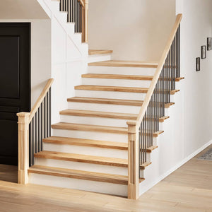 vidaXL Stair Treads 16 pcs. Untreated 110x30x2 cm Solid Oak Wood