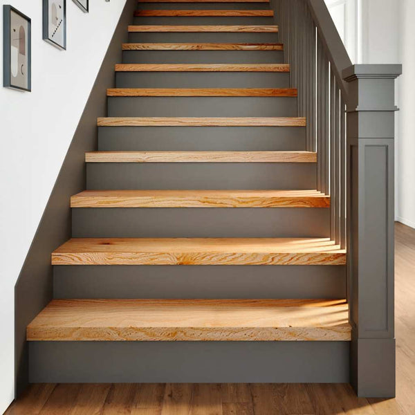 vidaXL Stair Treads 8 pcs. Light Brown 100x25x2 cm Solid Oak Wood