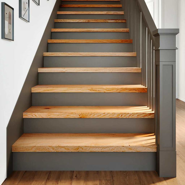 vidaXL Stair Treads 8 pcs Light Brown 100x30x2 cm Solid Oak Wood