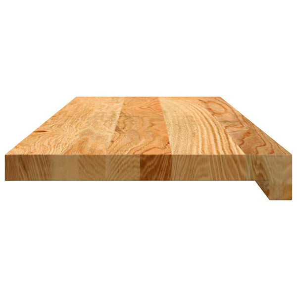 vidaXL Stair Treads 12 pcs. Light Brown 70x25x2 cm Solid Oak Wood
