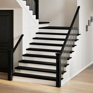 vidaXL Stair Treads 4 pcs. Dark Brown 110x25x2 cm Solid Oak Wood