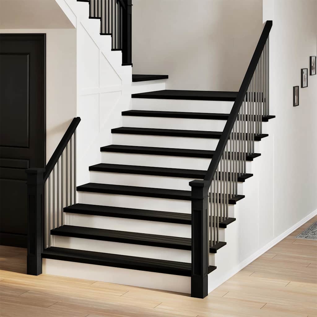 vidaXL Stair Treads 4 pcs. Dark Brown 110x25x2 cm Solid Oak Wood