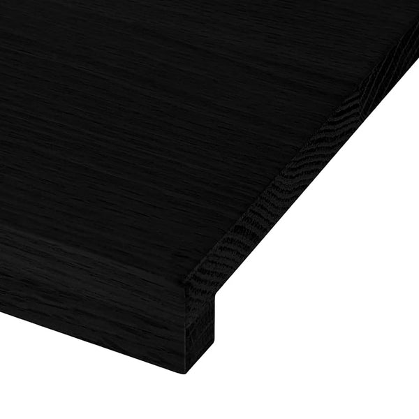 vidaXL Stair Treads 4 pcs Dark Brown 80x30x2 cm Solid Oak Wood