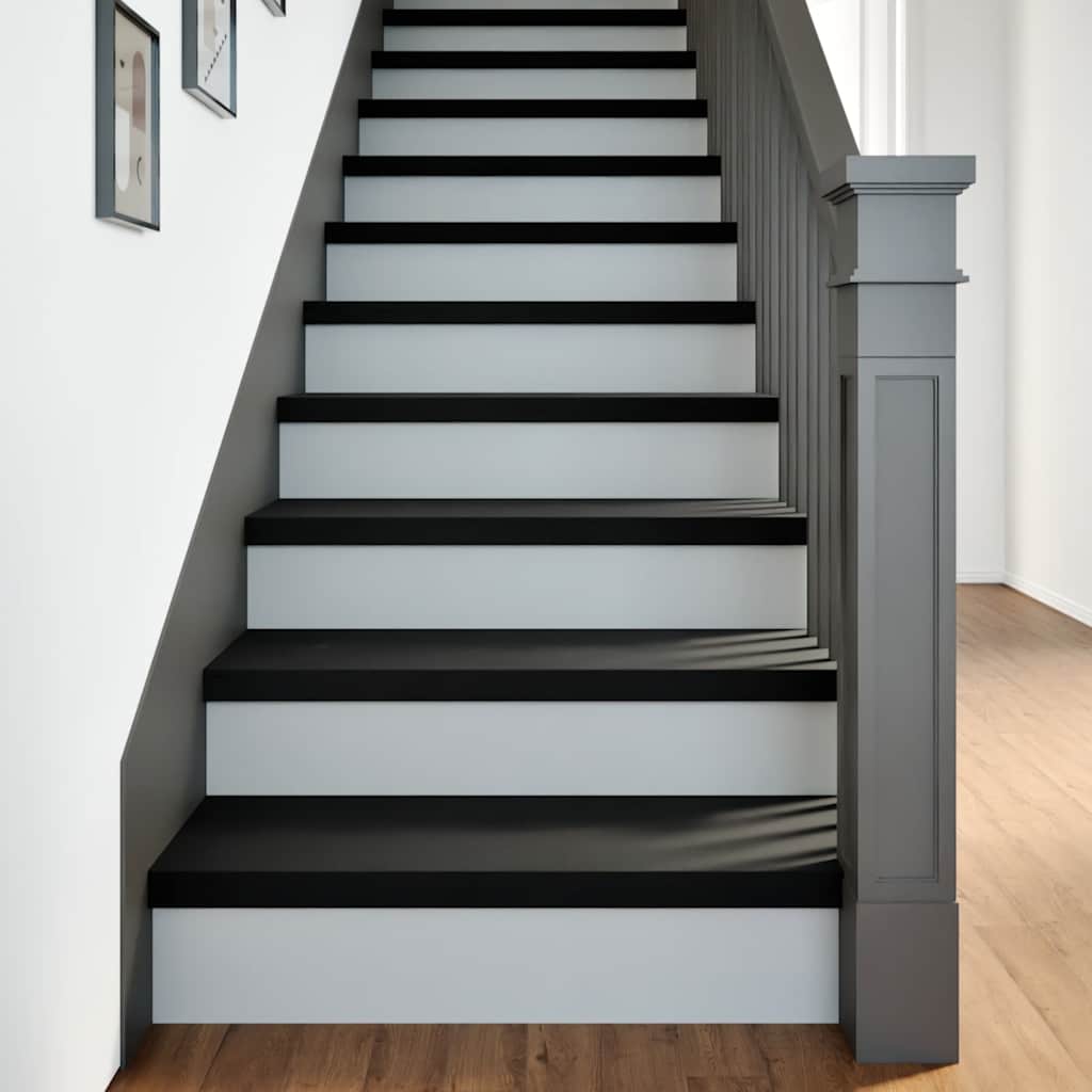 vidaXL Stair Treads 4 pcs Dark Brown 80x30x2 cm Solid Oak Wood