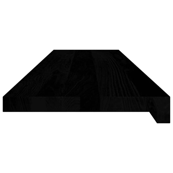 vidaXL Stair Treads 4 pcs Dark Brown 100x30x2 cm Solid Oak Wood