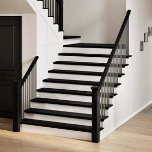 vidaXL Stair Treads 8 pcs Dark Brown 110x30x2 cm Solid Oak Wood
