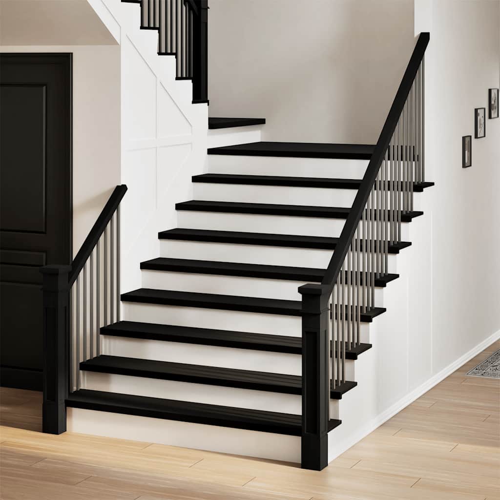 vidaXL Stair Treads 8 pcs Dark Brown 110x30x2 cm Solid Oak Wood