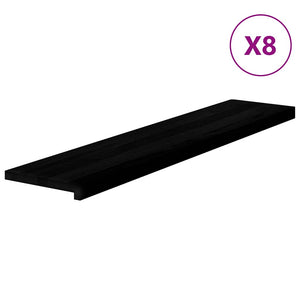 vidaXL Stair Treads 8 pcs. Dark Brown 120x30x2 cm Solid Oak Wood