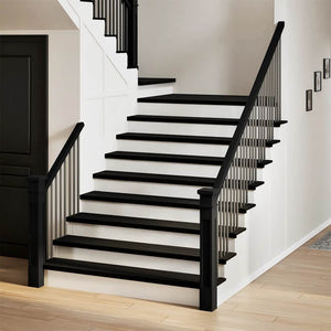 vidaXL Stair Treads 8 pcs. Dark Brown 120x30x2 cm Solid Oak Wood