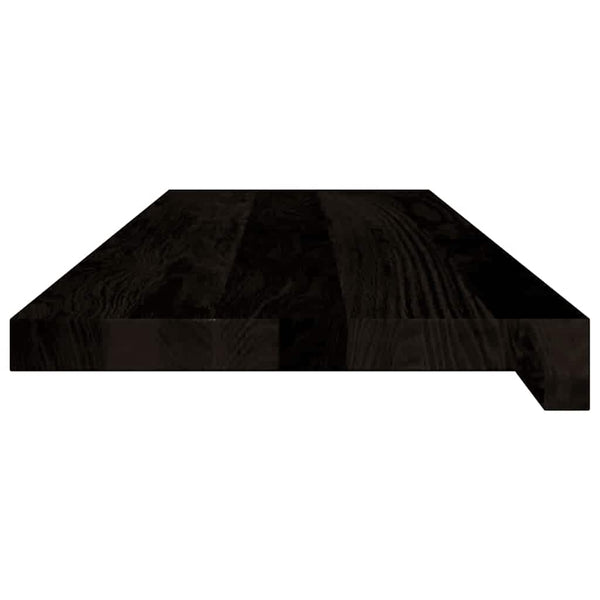 vidaXL Stair Treads 12 pcs Dark Brown 80x25x2 cm Solid Oak Wood