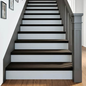 vidaXL Stair Treads 16 pcs. Dark Brown 100x25x2 cm Solid Oak Wood